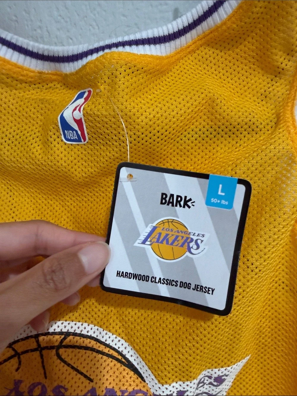 NBA Los Angeles Lakers Gold and Purple Mesh Dog Tank